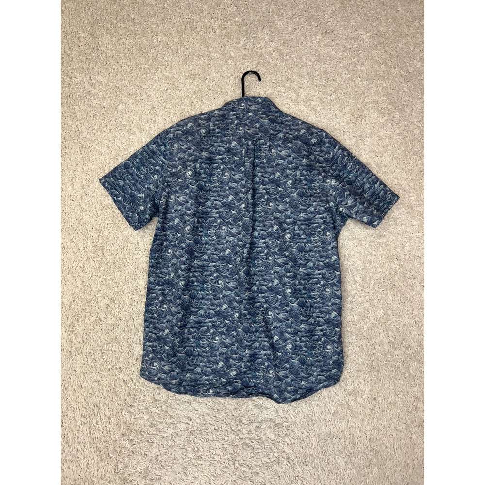 Rodd & Gunn Shirt Mens XL Tropical Wave Print Sports Fit Italian Fabric Cotton - Picture 6 of 8